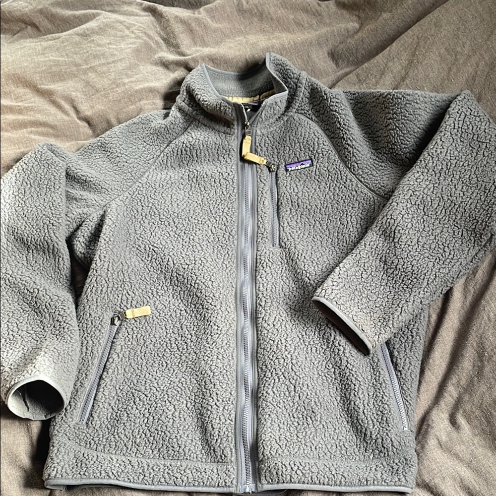 Patagonia Gray Fleece Jacket -Worn 2x - Like New!